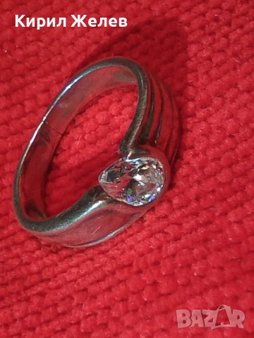 СКЪПОЦЕНЕН СРЕБЪРЕН СТАР ПРЪСТЕН ВИСОКА ПРОБА СРЕБРО с УНИКАЛНО ЮВЕЛИРНО ФАСЕТИРАН ЦИРКОН 27326, снимка 2 - Пръстени - 36869824