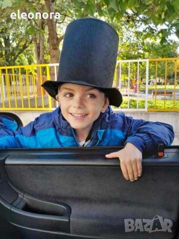 Шапка цилиндър от филц за дете