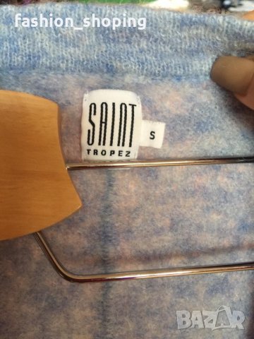 Жилетка в бебешко синьо Saint Tropez(вълна и мохер), S размер, снимка 8 - Жилетки - 35179800