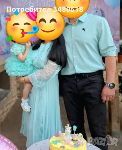 Рокли за мама и бебе (подарък риза за тати)