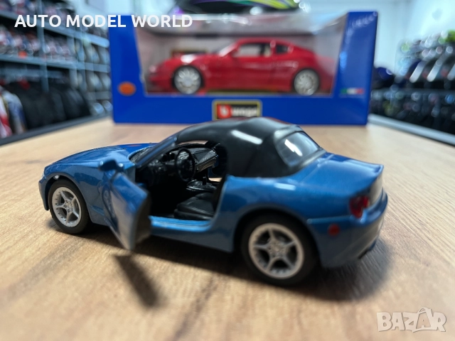 Колекционерски модел метална количка WELLY BMW Z4 CABRIO 1:43, снимка 3 - Колекции - 51790086