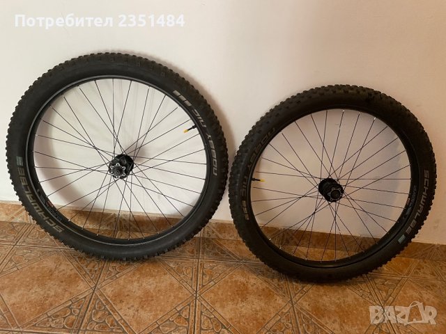 Wheelset капли WTB i35 scraper 27.5 главини deore гуми schwalbe nobby nic  2.8 tubeless в Части за велосипеди в гр. Асеновград - ID38339561 — Bazar.bg