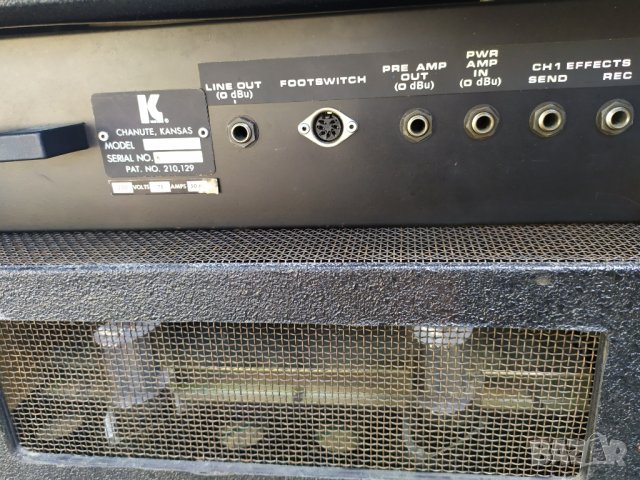 Vintage Лампов усилвател , глава за китара Kustom K Studio-USA, снимка 9 - Китари - 31709519