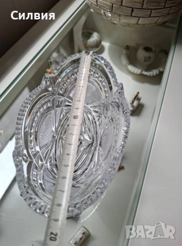 Кристална купа, снимка 7 - Декорация за дома - 52680142