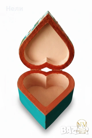 Кутийка за бижута - сърце, снимка 5 - Ръчно изработени сувенири - 53260985