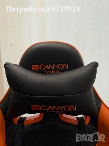 Canyon - CND-SGCH4, черен/оранжев, снимка 3 - Столове - 53933748