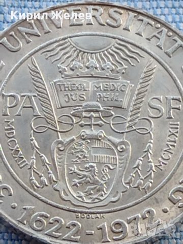 Сребърна монета 50 шилинга 1972г. Австрия 350г. От основаването на Залцлбургския университет 40386, снимка 8 - Нумизматика и бонистика - 42755766