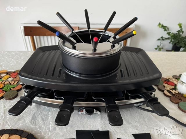Комплекти електрически съдове за фондю, грил, раклет за 8 души, снимка 8 - Скари - 51905733
