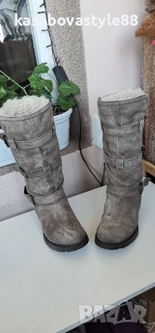 Ботуши Coriz-Естествен велур 37.5н., снимка 6 - Дамски ботуши - 52746251