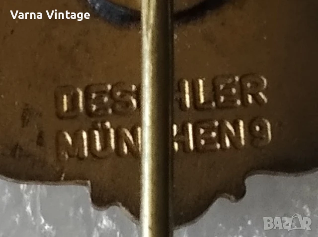 Значка за 60-годишнината на ADAC (Общ немски автомобилен клуб) 1903-1963. DESCHLER MUNCHEN 9 Германи, снимка 4 - Колекции - 51250001