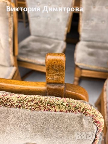 Комплект от 9 трапезни стола , снимка 9 - Столове - 54152220