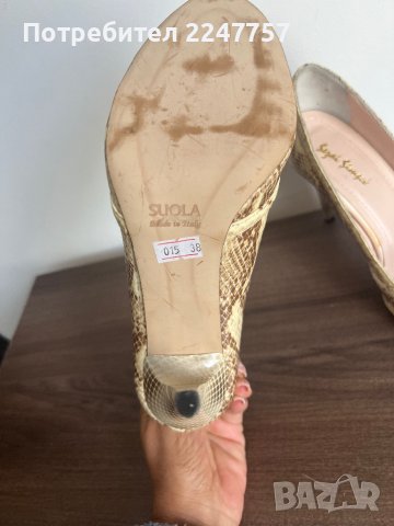 Леопардови обувки размер 37, снимка 5 - Дамски обувки на ток - 42414103