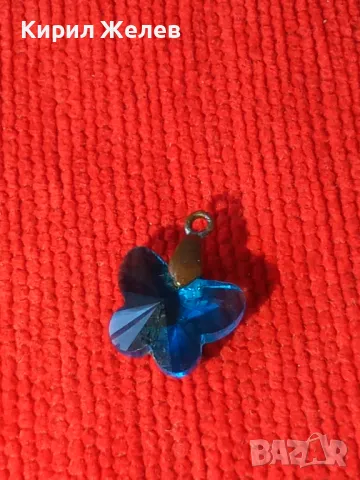 СТАРО МЕДНО КРИСТАЛНО ФАСЕТИРАНО ФЕШЪН АРТ НЕЖНО МЕДАЛЬОНЧЕ 38452, снимка 7 - Колиета, медальони, синджири - 41396527