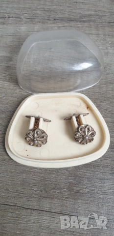 Стари сребърни филигранни бутонели, ръкавели