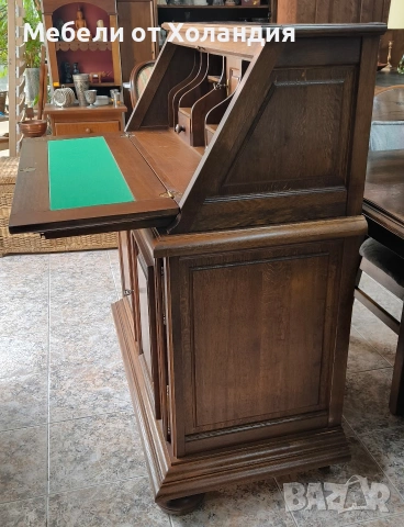 Голям дъбов секретер, снимка 6 - Бюра - 53368503