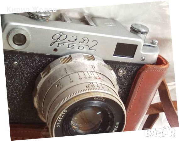 ФЕД 2 Стар СЪВЕТСКИ ЛЕНТОВ РЯДЪК МОДЕЛ FED 2 КОЛЕКЦИОНЕРСКИ ФОТОАПАРАТ в КОЖЕН КАЛЪФ 33094, снимка 11 - Антикварни и старинни предмети - 38418034