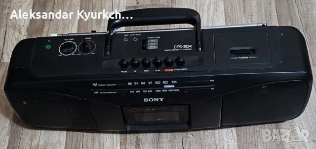 SONY CFS-204 radio cassette-corder, снимка 5 - Аудиосистеми - 49600611