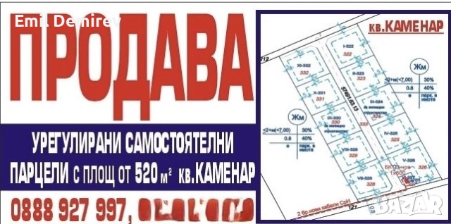 Продавам 4бр. УПИ с готови проекти за застрояване, снимка 2 - Парцели - 54171075