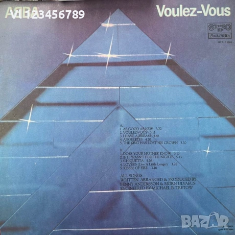ABBA ‎– Voulez-Vous  Балкантон  BTA-11001, снимка 2 - Грамофонни плочи - 53180331