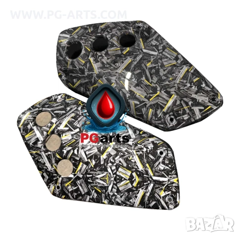 Фолио за хидрографика FORGET CARBON YELLOW 50