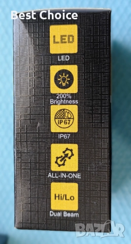 LED крушки за мотоциклет Amoluo H4/HS1, снимка 5 - Части - 52714780