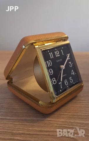 Туристически часовник с будилник EUROPE 2 JEWELS, снимка 3 - Антикварни и старинни предмети - 50999633