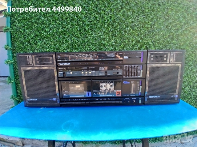 ПРОДАВАМ МНОГО ГОЛЯМ ТЕЖЪК КАСЕТОФОН МНОГО ЗАПАЗЕН ( TELEFUNKEN-HP204 ) 