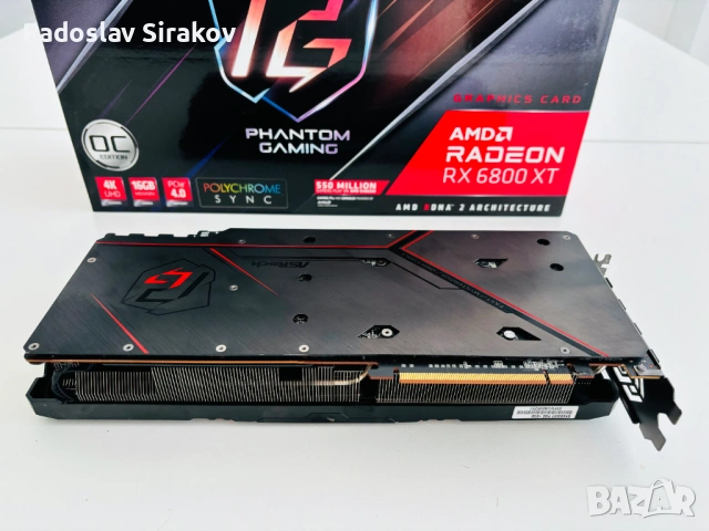 Видео карта ASRock AMD RX 6800 XT PGD 16 GB, снимка 4 - Видеокарти - 53368677
