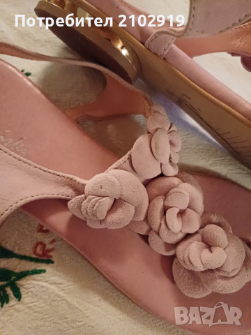 Сандали в цвят пепел от рози, снимка 7 - Детски сандали и чехли - 44769051