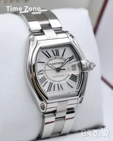 Cartier Roadster 37mm x 44mm Steel White Dial Мъжки / Унисекс, снимка 4 - Мъжки - 47992771