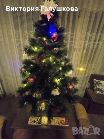 Елха 120см с включени в цената украса, снимка 3 - Декорация за дома - 52810053