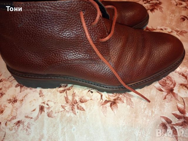 FLORIS VAN BOMMEL Оригинал Нови Мъжки Боти Изцяло от Натурална Естествена Кожа 42/43, снимка 4 - Мъжки боти - 52309708