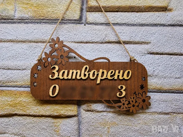 🔄 Двустранна табела „Отворено / Затворено“ за магазин и търговски обект, снимка 3 - Витрини - 55887273