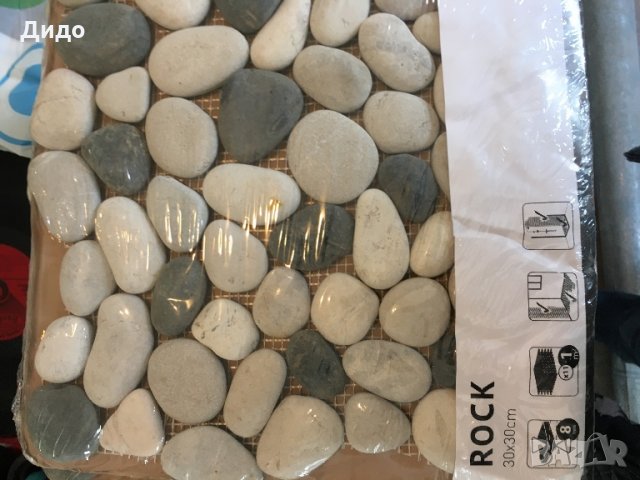 Мозайка 30х30 , речни камъни върху мрежа, внос Франция, снимка 2 - Гранитогрес и плочки - 30536751