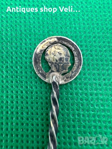 Сребърна лъжичка №7522 , снимка 5 - Други ценни предмети - 52128069