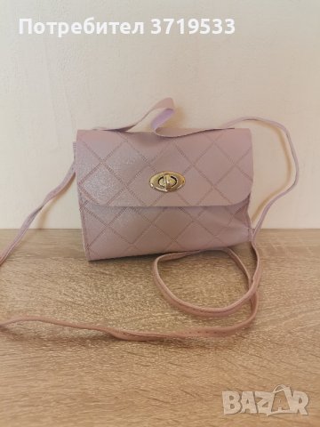 Нова розова ръчна чанта с дръжка за рамо , снимка 1 - Чанти - 42112953
