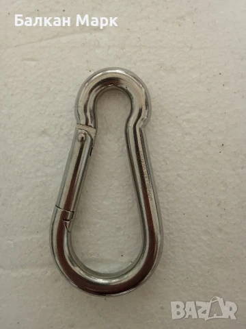 Карабинери от неръждаема стомана, размер 10×100 мм, 8х80, снимка 2 - Железария - 51027560