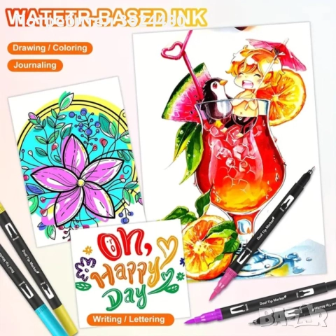 Голям Комплект Маркери (168 Цвята) 4735, снимка 3 - Рисуване и оцветяване - 52541576