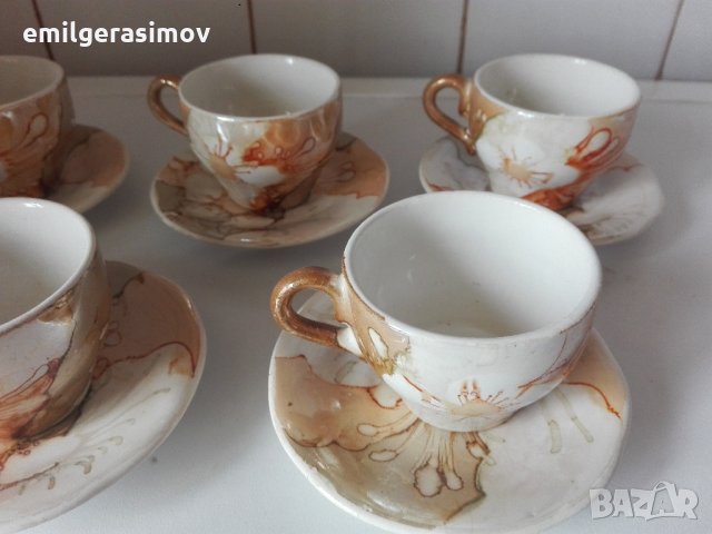 Сервиз за кафе и месингови вази., снимка 3 - Сервизи - 31830300