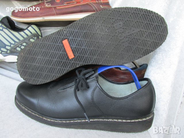 КАТО НОВИ 43 - 44, Vintage Hiking Shoes, Skywalk original, Black Leather, Bavarian, Das Beste, Mens, снимка 14 - Ежедневни обувки - 37606098