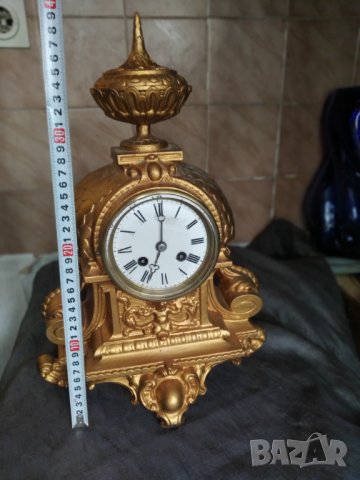 бароков каминен часовник, снимка 2 - Антикварни и старинни предмети - 34446158
