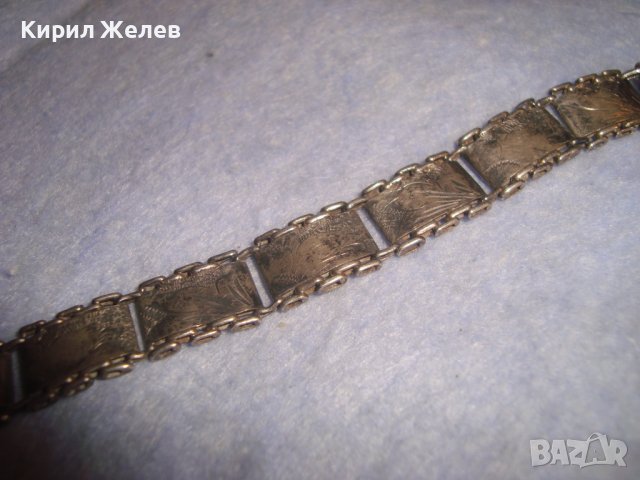 СТАРИННА РЪЧНО ФЛОРАЛНО ОРНАМЕНТИРАНА СРЕБЪРНА ГРИВНА УНИКАТ АНГЛИЯ - ЛИПСВА 1-та ЗАКОПЧАЛКА! 27314, снимка 15 - Антикварни и старинни предмети - 36827924