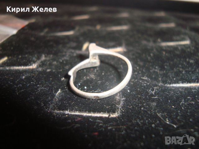СТАР СРЕБЪРЕН 925 ПРОБА СРЕБРО ПРЪСТЕН АРТ ГОТИКА СТИЛ 4106, снимка 5 - Пръстени - 30305397