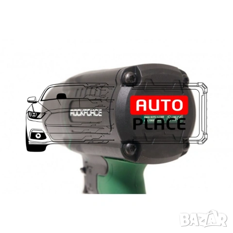Пневматичен гайковерт с къс шпиндел 1450 Nм 1/2″ RockForce с вложки и куфар, снимка 4 - Други инструменти - 54048512