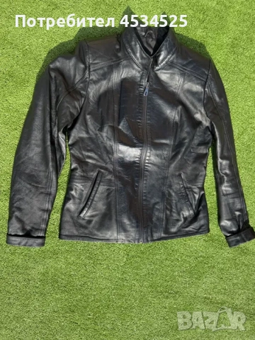 Кожено яке, S р-р, снимка 3 - Якета - 52120841