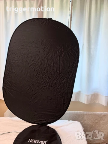 Neewer 5 в 1 мултифункционален фотографски рефлектор за студио и външна фотография 100×150 см, снимка 3 - Светкавици, студийно осветление - 51407502