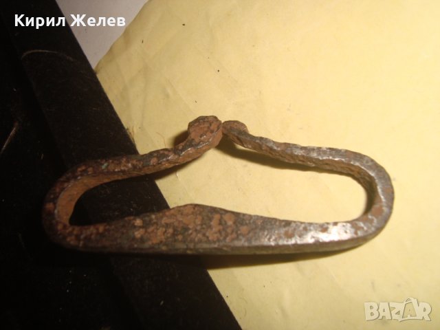 ВЪЗРОЖДЕНСКО ОГНИВО ЧАКМАК КОВАНО ЖЕЛЯЗО МАЙСТОРСКА РЪЧНА РАБОТА ОТЛИЧНО СТАРИННО 7363, снимка 5 - Антикварни и старинни предмети - 33790434
