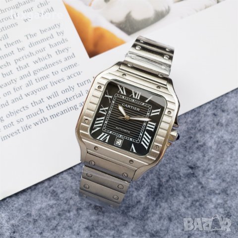 Мъжки часовник Cartier Santos de Cartier с автоматичен механизъм, снимка 2 - Мъжки - 40177942