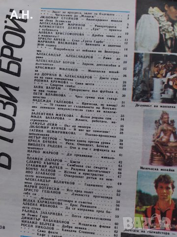 Списание МЛАДЕЖ - Брой 10 - 1988, снимка 3 - Колекции - 39864298