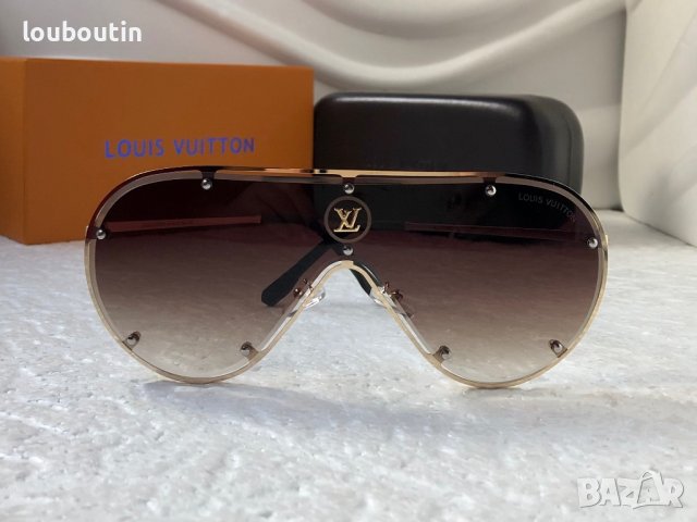 Louis Vuitton 2023 висок клас мъжки слънчеви очила маска, снимка 2 - Слънчеви и диоптрични очила - 39000147